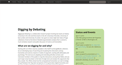 Desktop Screenshot of diggingbydebating.org