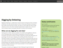 Tablet Screenshot of diggingbydebating.org